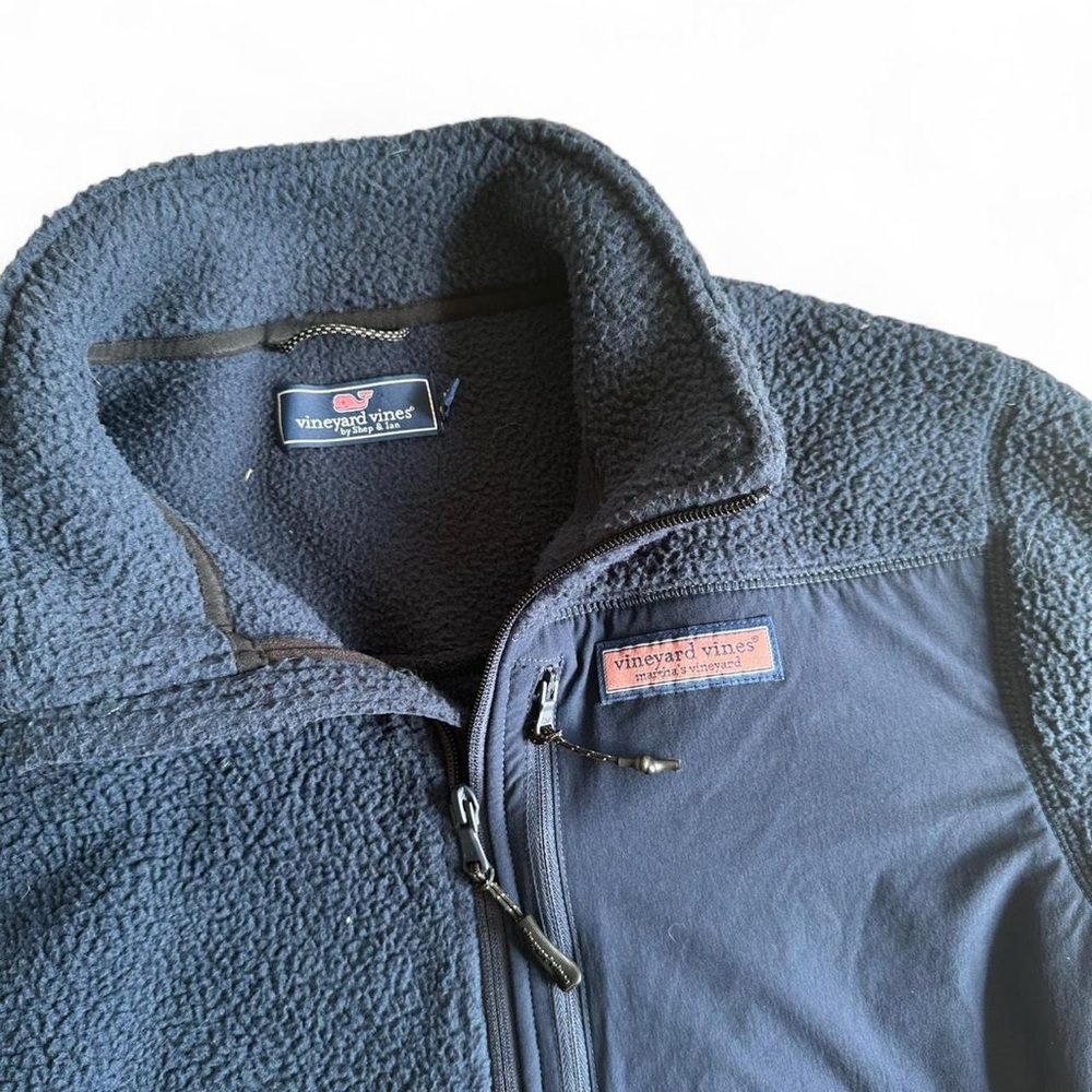 Vineyard Vines Men's Dark Blue Fleece Jacket